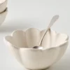 French White Scalloped Mini Bowl