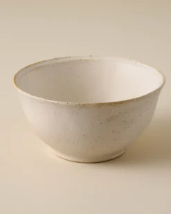 French White Speckle Cereal Bowl
