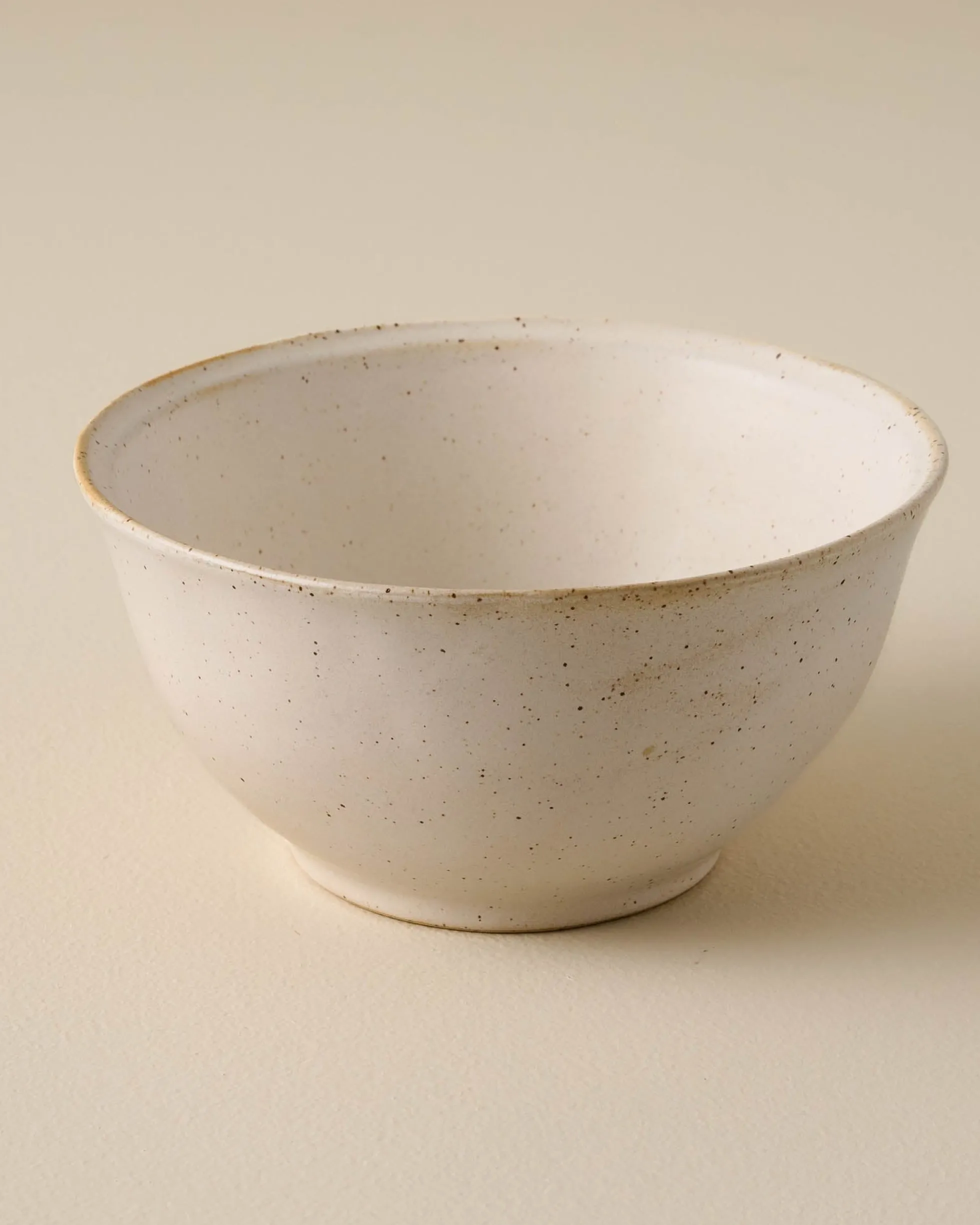French White Speckle Cereal Bowl