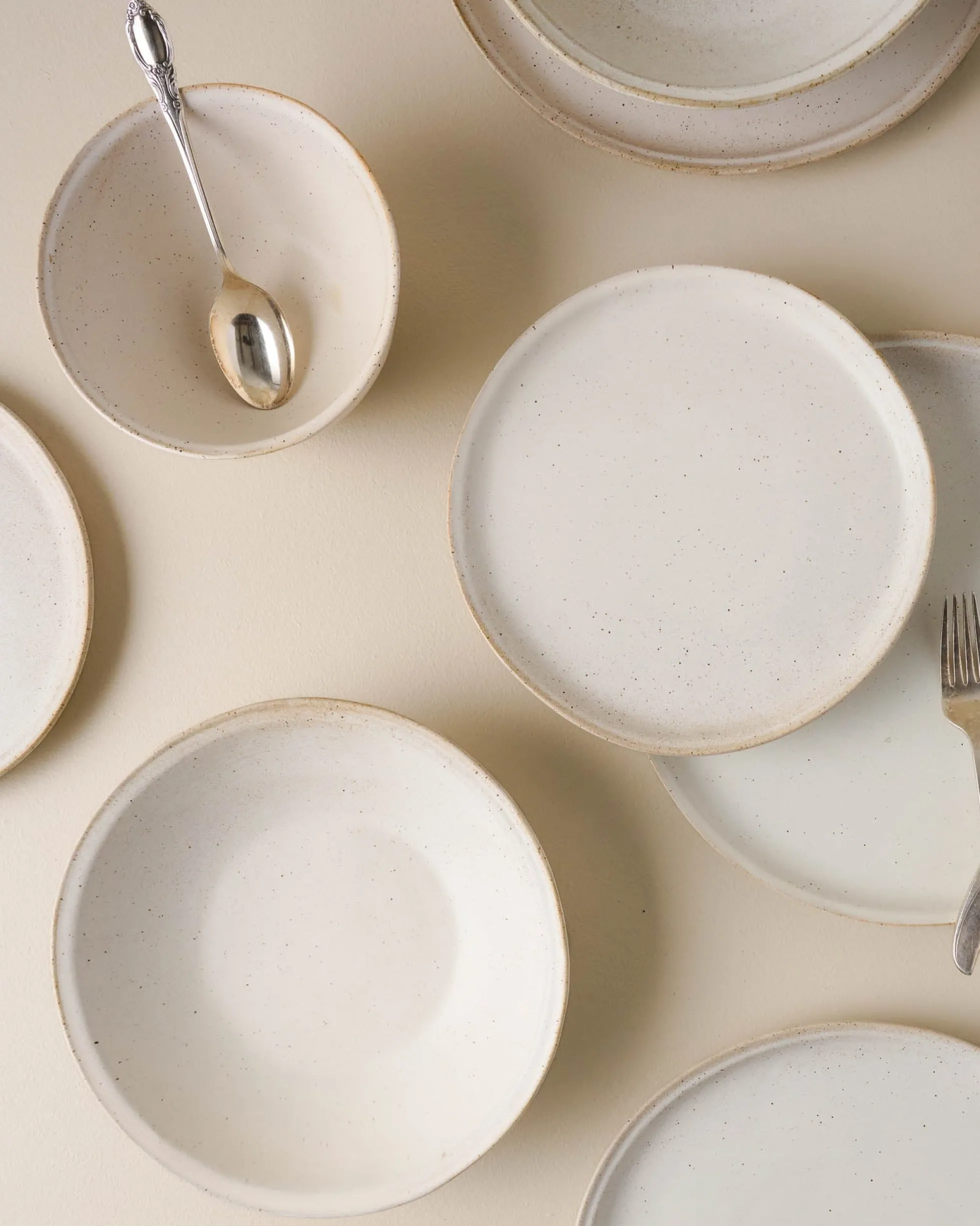 French White Speckle Cereal Bowl