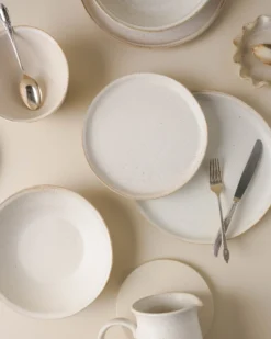 French White Speckle Plate