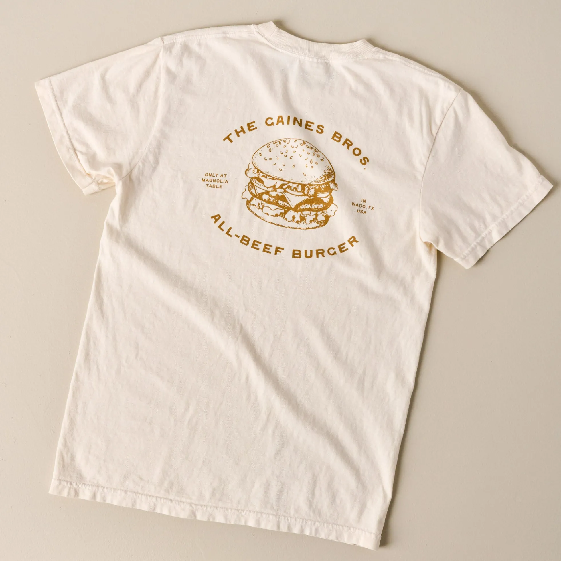 Gaines Bros Burger Ivory Tee