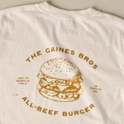 Gaines Bros Burger Ivory Tee