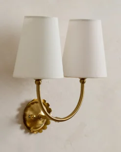 Gemma Antique-Inspired Double Sconce
