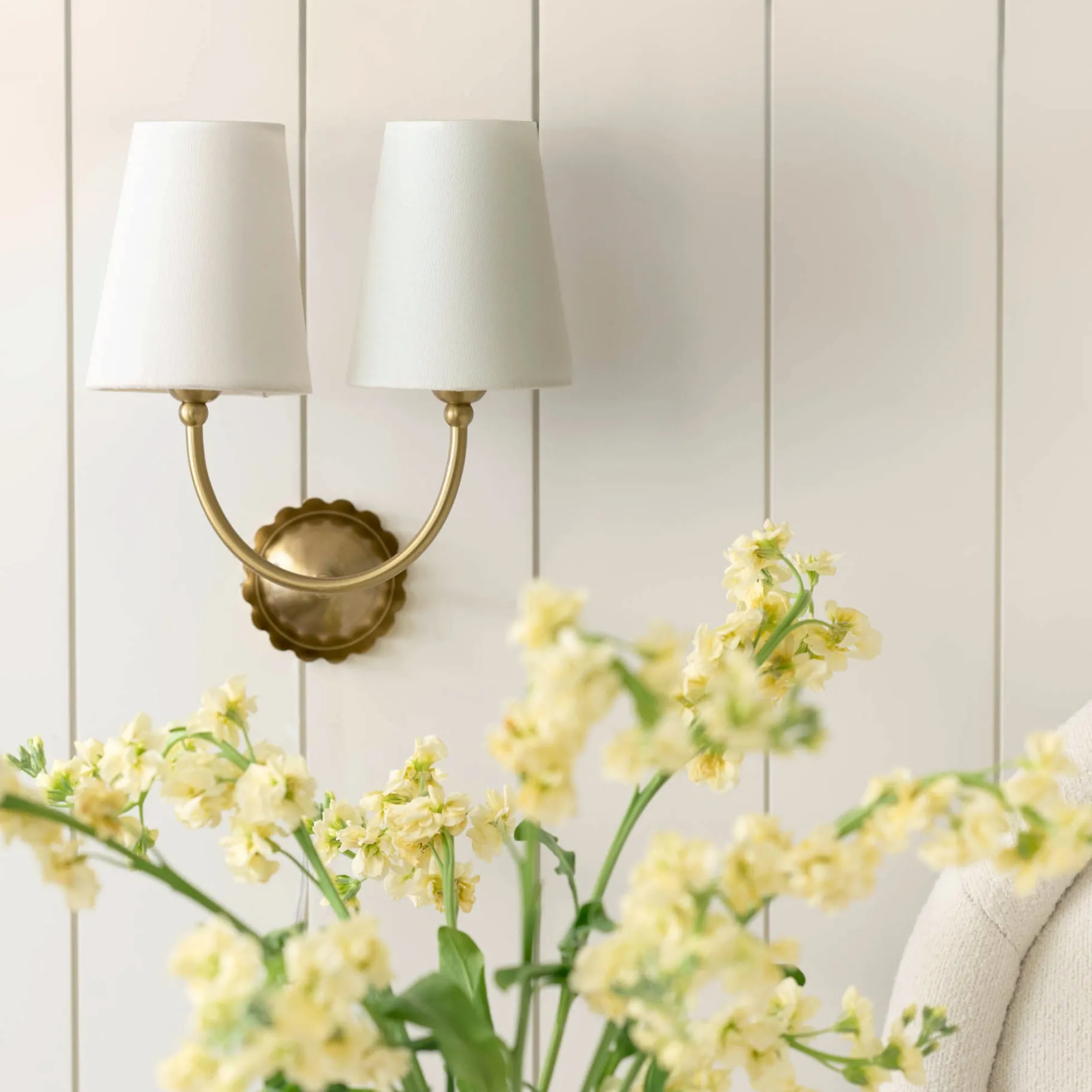 Gemma Antique-Inspired Double Sconce