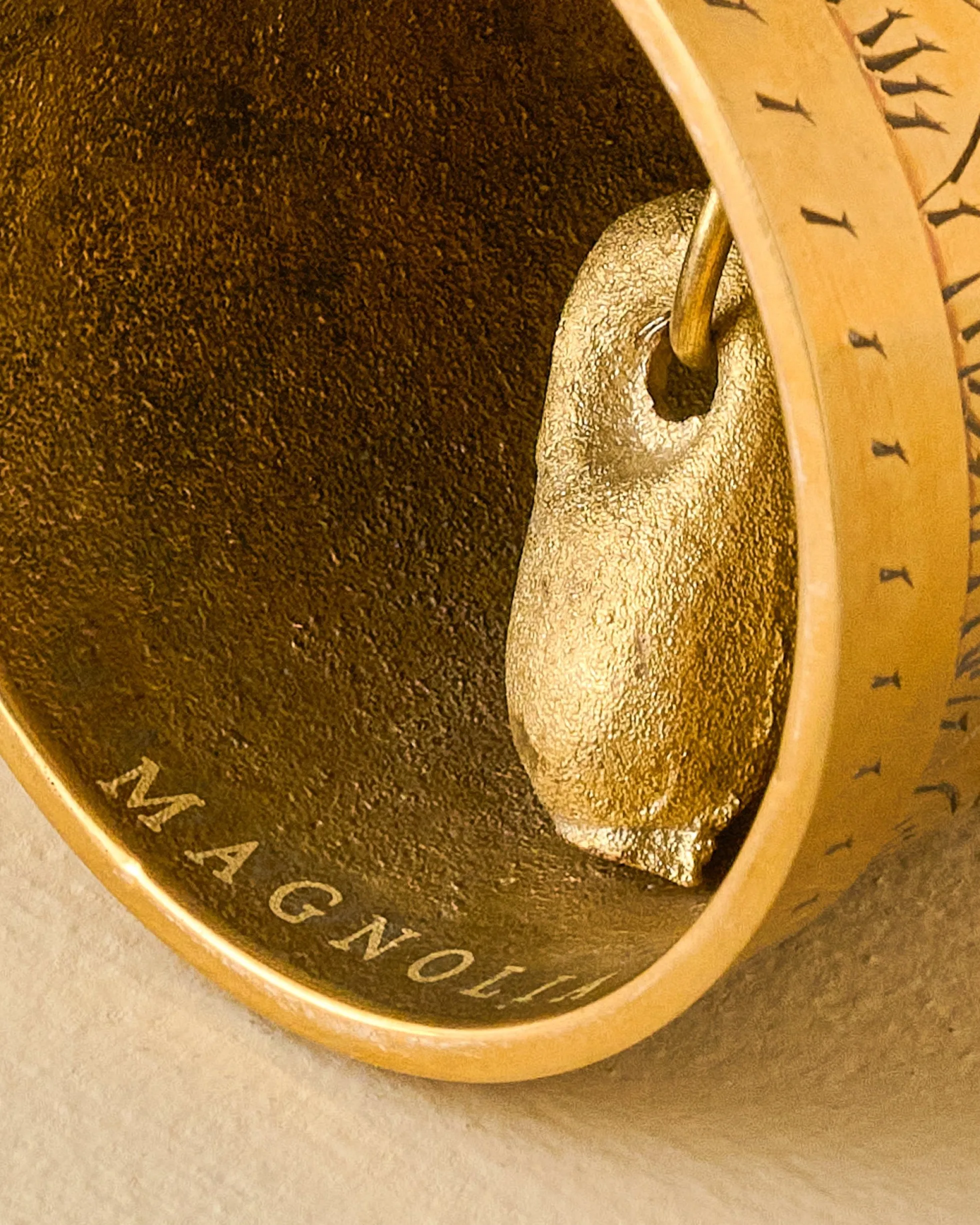 Gigi Etched Brass Bell