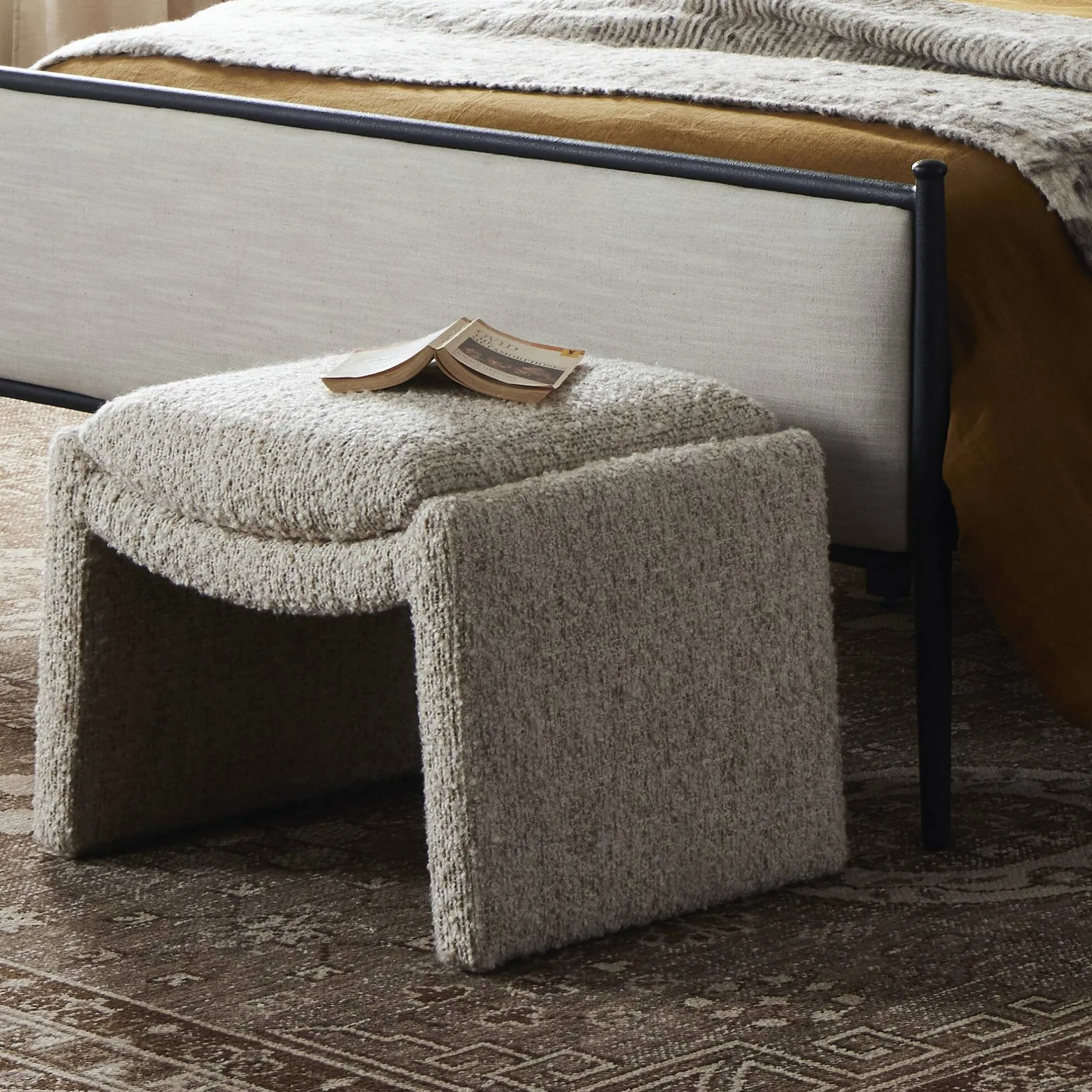 Gina Boucle Ottoman
