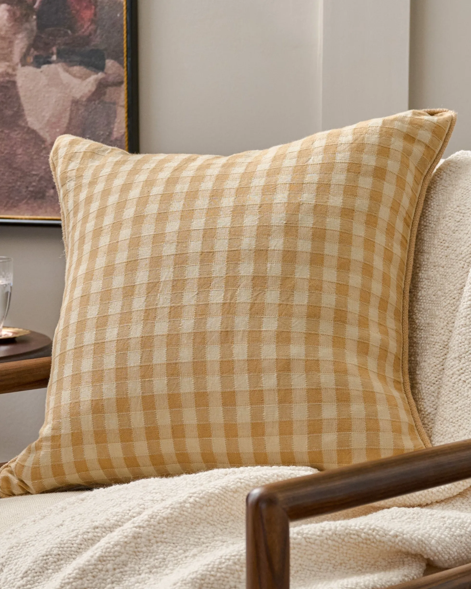 Gingham Large Pillow