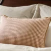 Gingham Small Lumbar Pillow - Toast