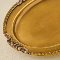 Giselle Antiqued Brass Tray