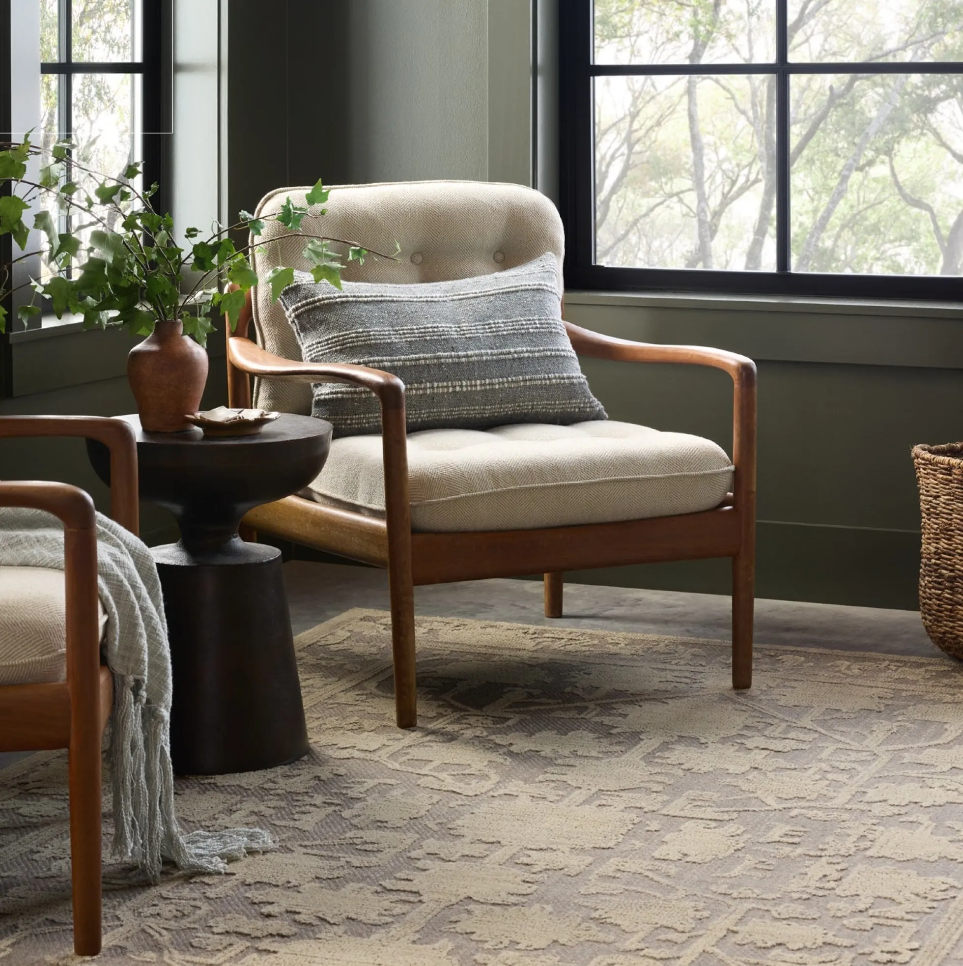 Gloria Bark Khaki Rug