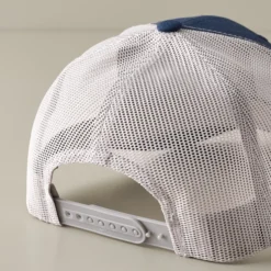 Good Boots Navy Leather Patch Hat