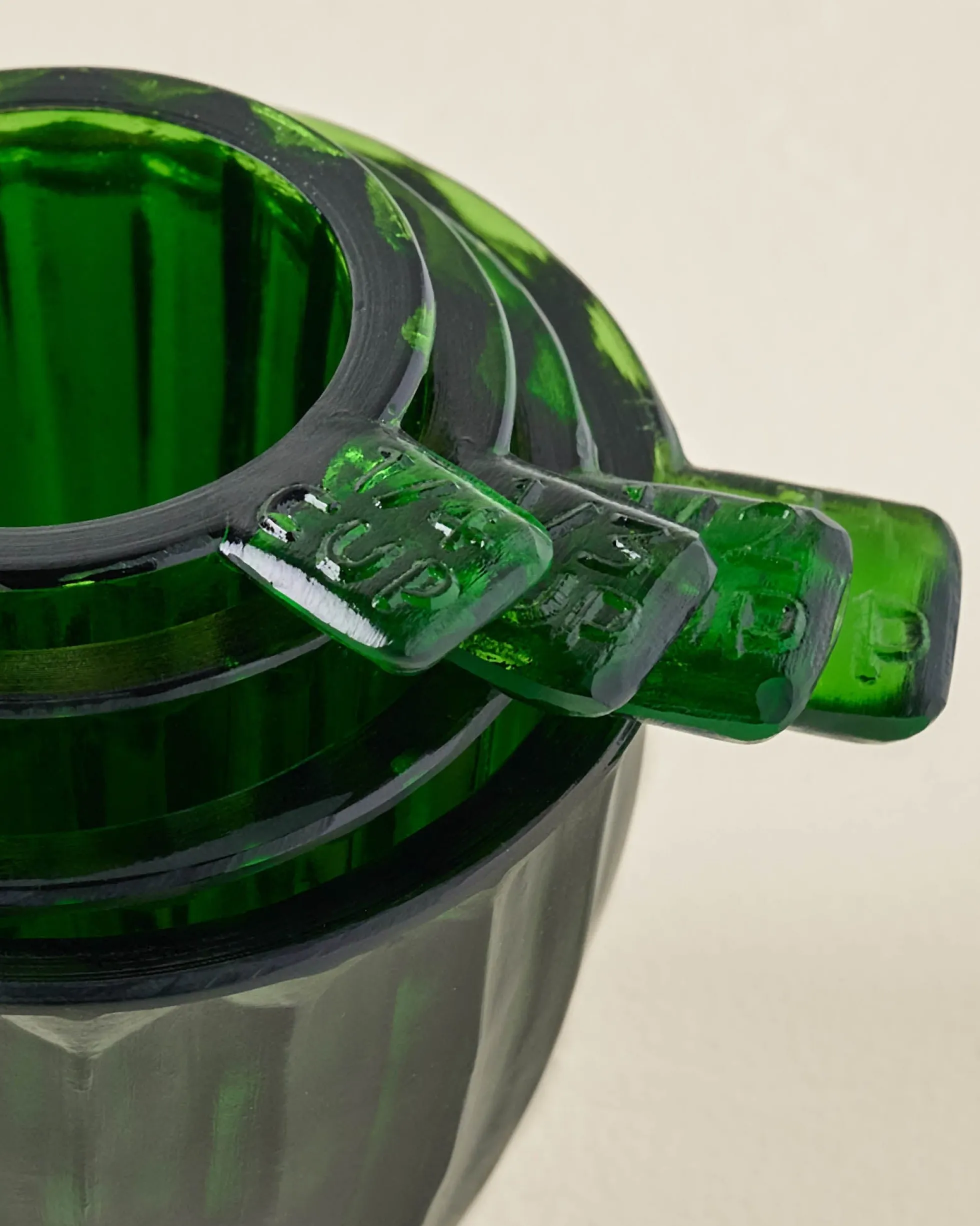 Green Glass Measuring Cup Set