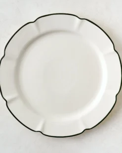 Green Luna Scalloped Plate