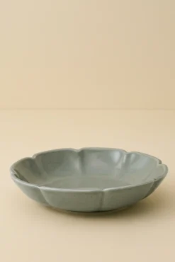 Green Speckle Heirloom Scallop Pasta Bowl