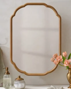 Greer Wood Scalloped Medicine Cabinet