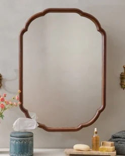 Greer Wood Scalloped Medicine Cabinet