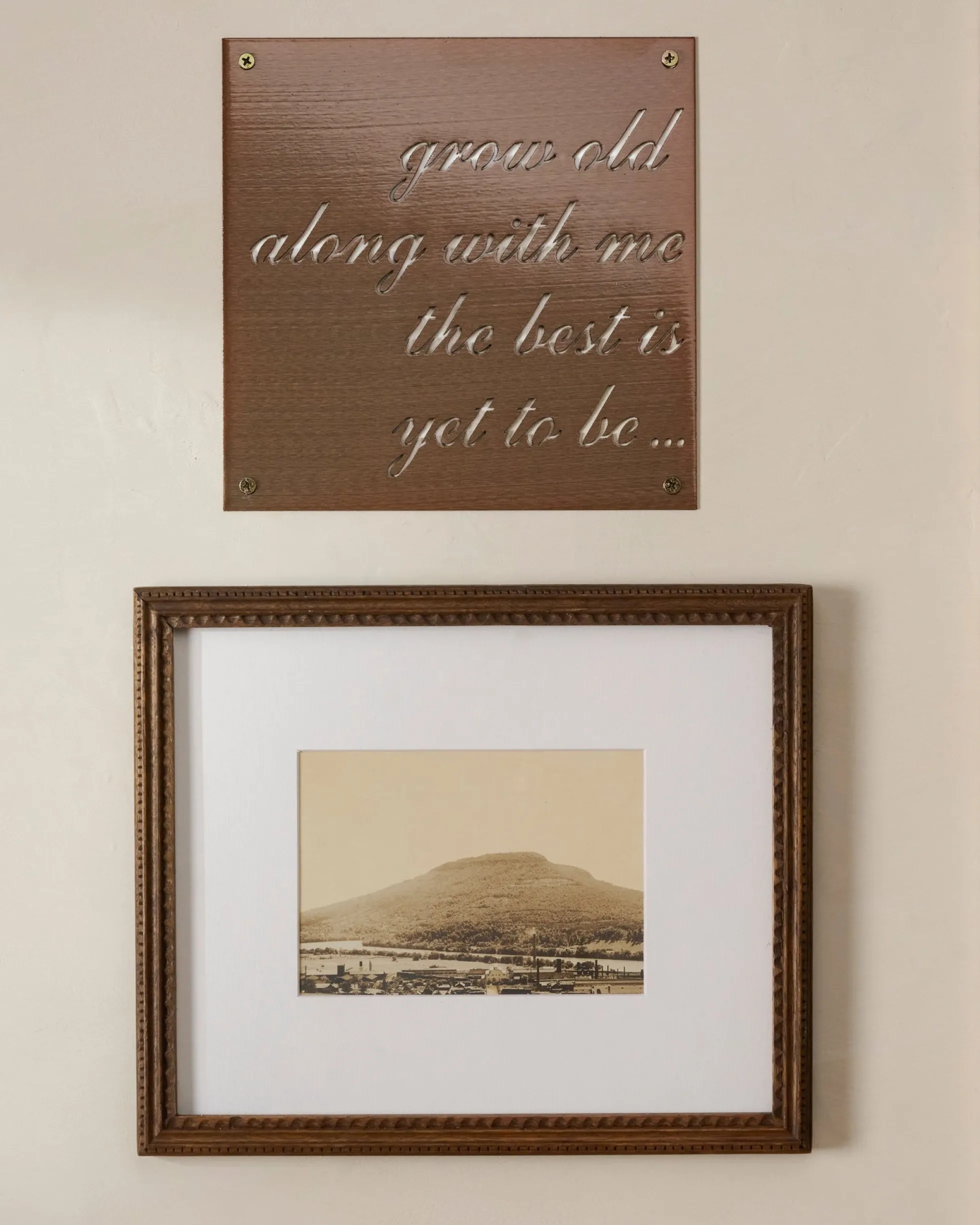 Grow Old Along With Me Sign