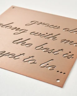 Grow Old Along With Me Sign
