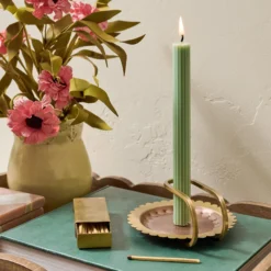 Hammered Copper and Brass Candle Holder