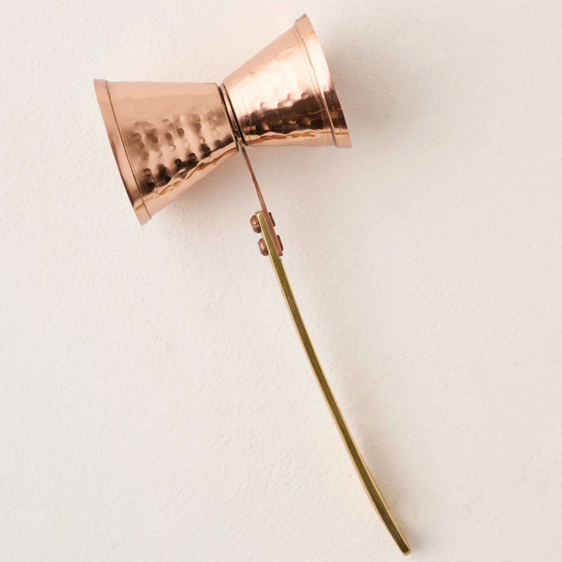 Hammered Copper and Gold Jigger