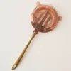 Hammered Copper and Gold Strainer