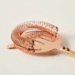 Hammered Copper and Gold Strainer