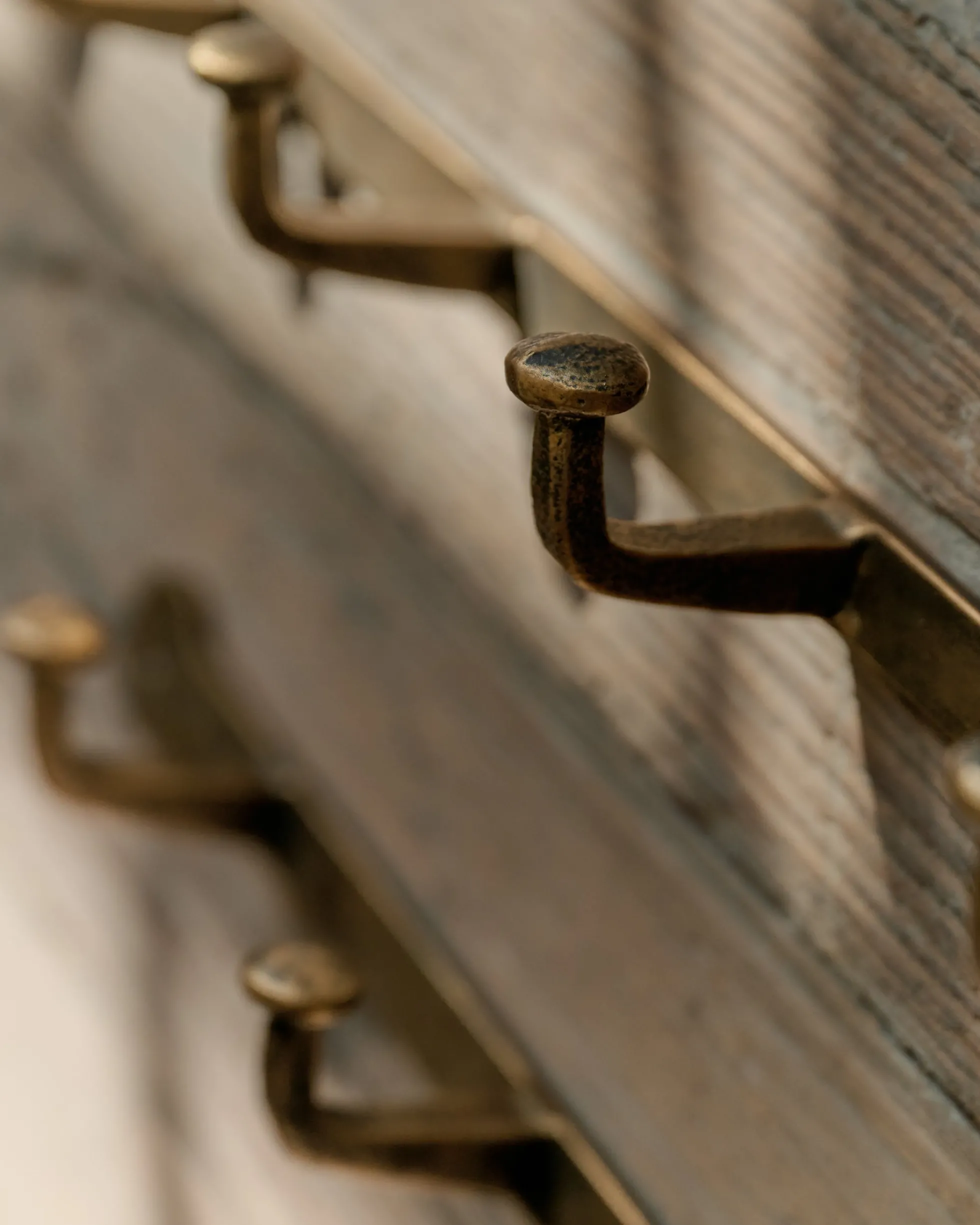 Hammered Iron Wall Hooks