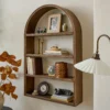 Hand Carved Wooden Archer Shelf