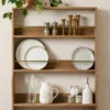 Hannon Wood and Brass Display Shelf