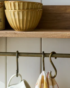Hannon Wood and Brass Display Shelf