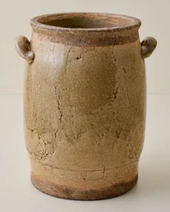 Hanson Crackle Handled Vase