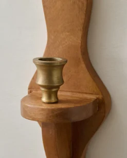 Hayes Wooden Wall Sconce, Set of Two