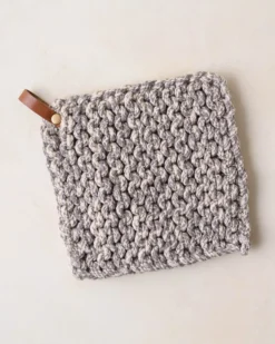 Heathered Hand Crocheted Pot Holder