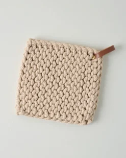 Heathered Hand Crocheted Pot Holder