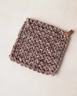 Heathered Hand Crocheted Pot Holder