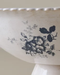 Heirloom Garden Floral Pedestal Serving Bowl