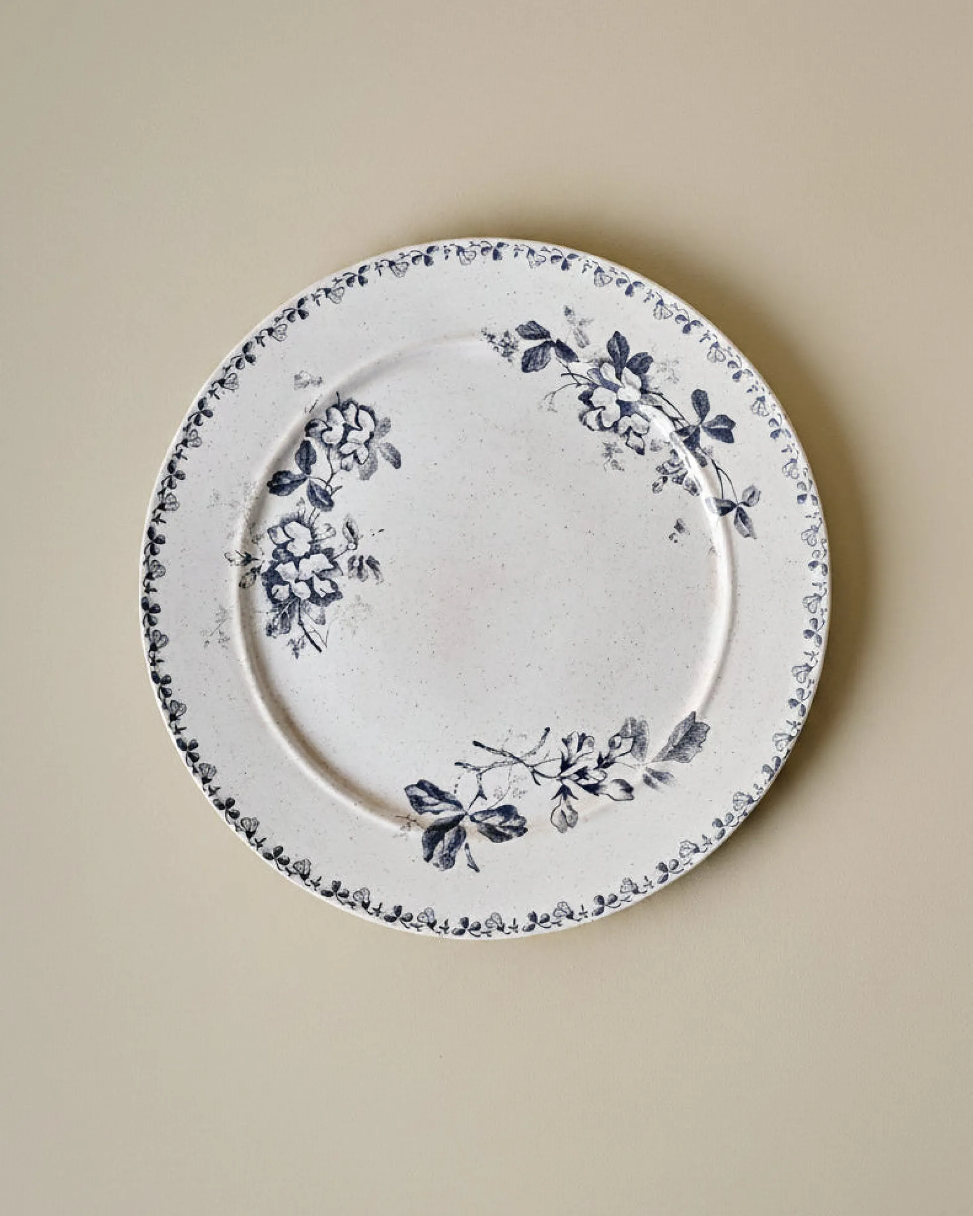 Heirloom Garden Navy Floral Plate