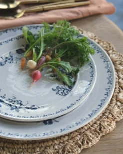 Heirloom Garden Navy Floral Plate
