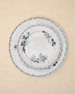 Heirloom Garden Navy Floral Plate