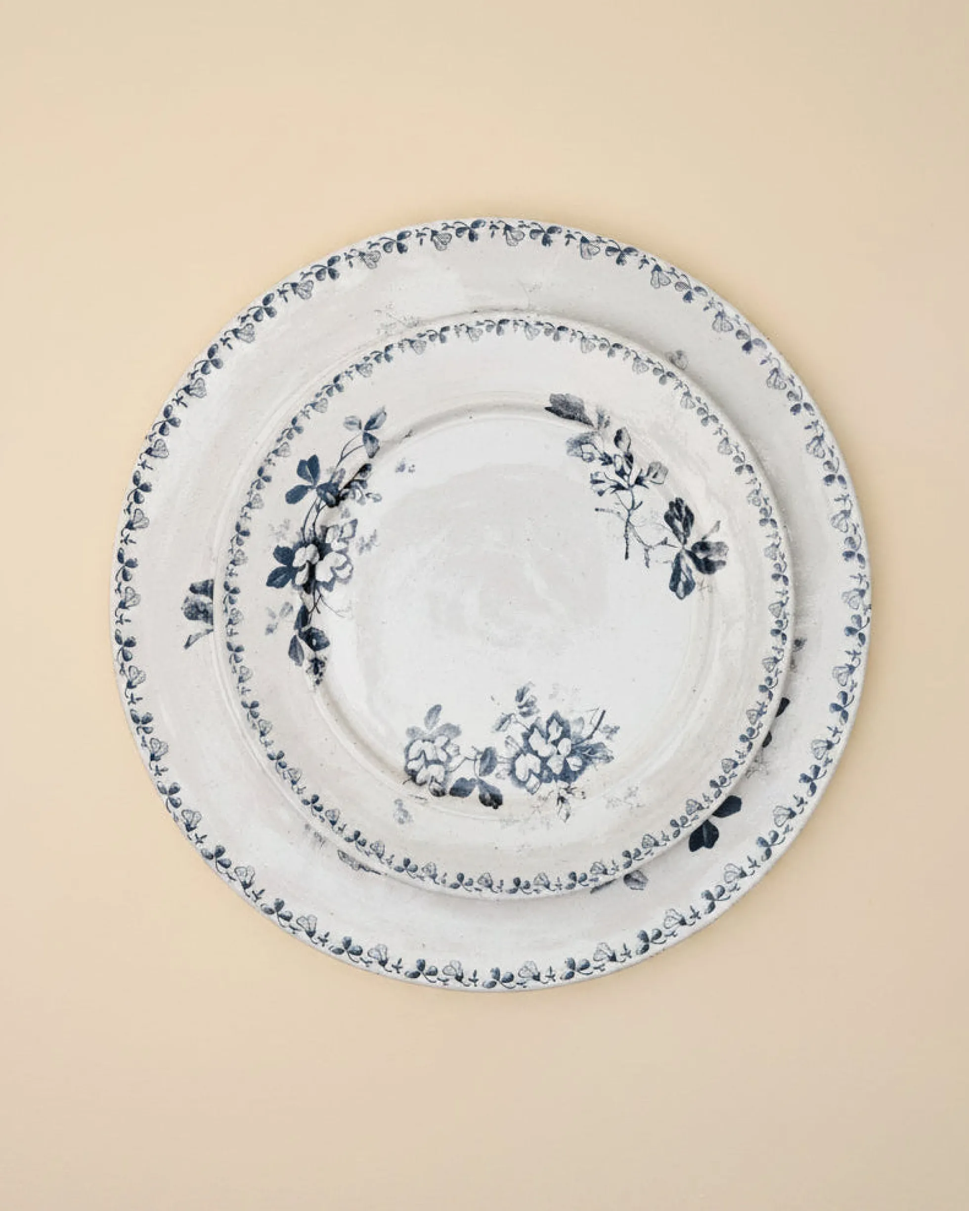 Heirloom Garden Navy Floral Plate