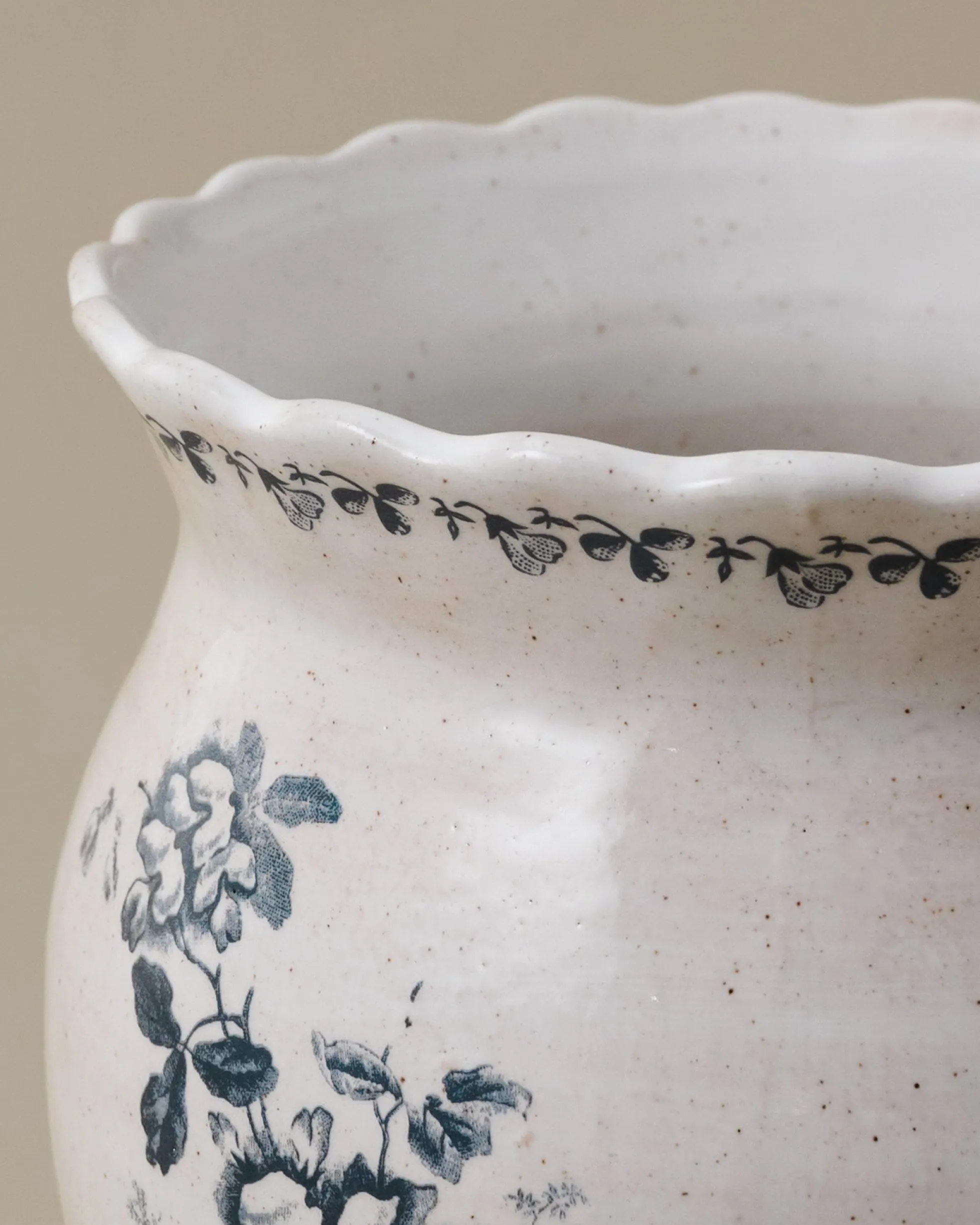 Heirloom Garden Navy Floral Vase