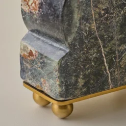 Henry Marble and Brass Bookends