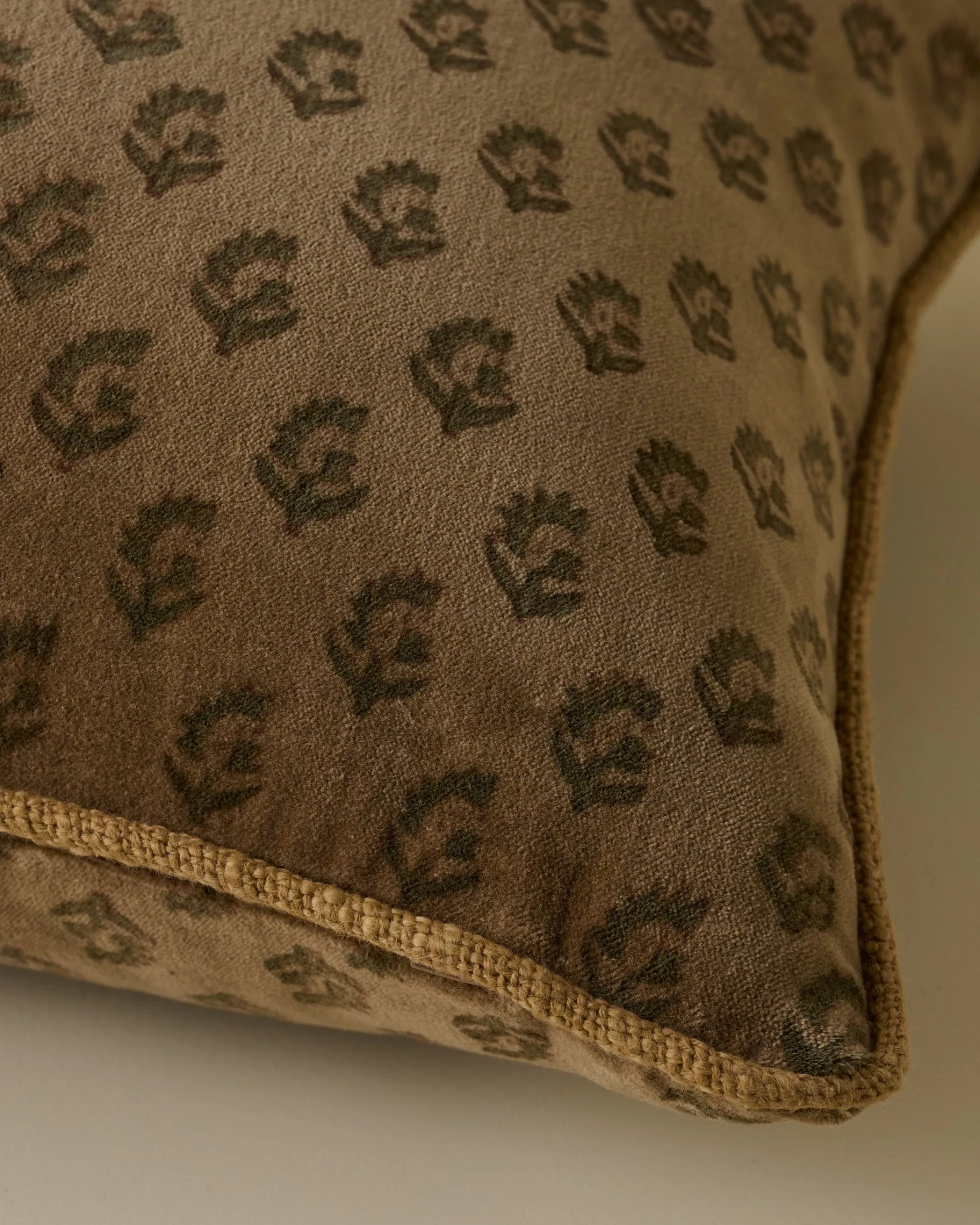 Henry Printed Velvet Pillow