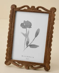 Holloman Carved Wood Photo Frame