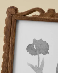 Holloman Carved Wood Photo Frame