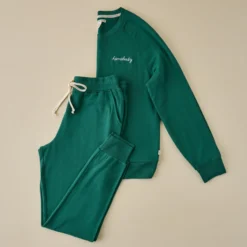 Homebody Posy Green Crewneck Loungewear Set