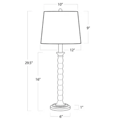 Hughes Birch Wood Table Lamp