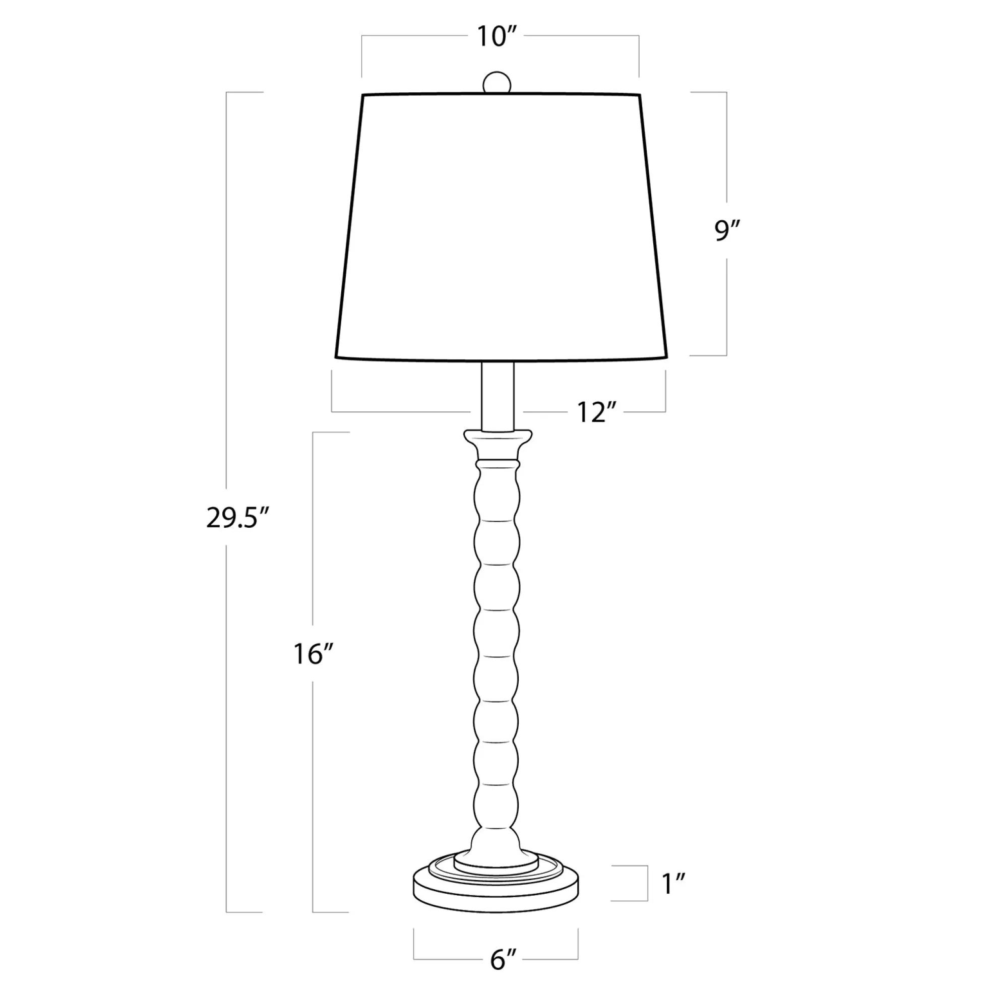Hughes Birch Wood Table Lamp