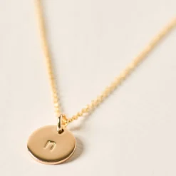 Initial Disc Necklace